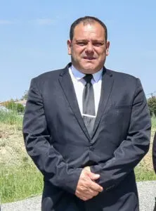 Portrait du fondateur lors de la création d'Inter Funéraire